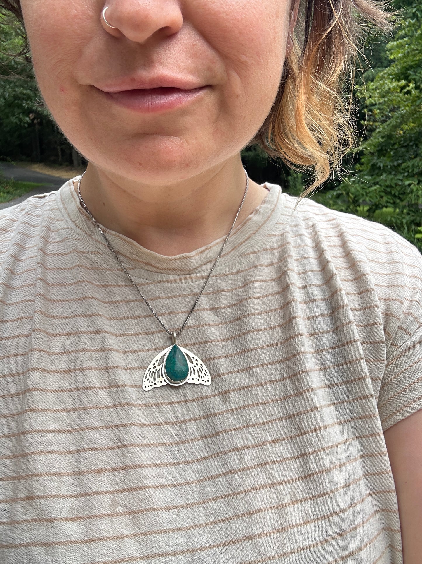 Chrysocolla Winged Necklace