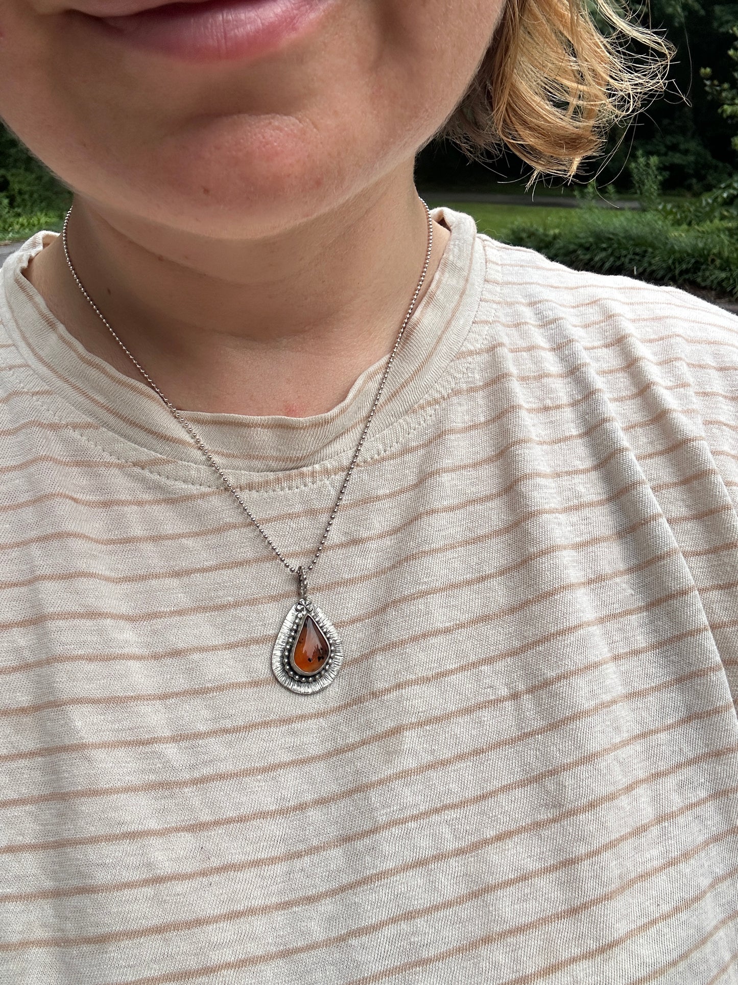 Montana Agate Burst Necklace