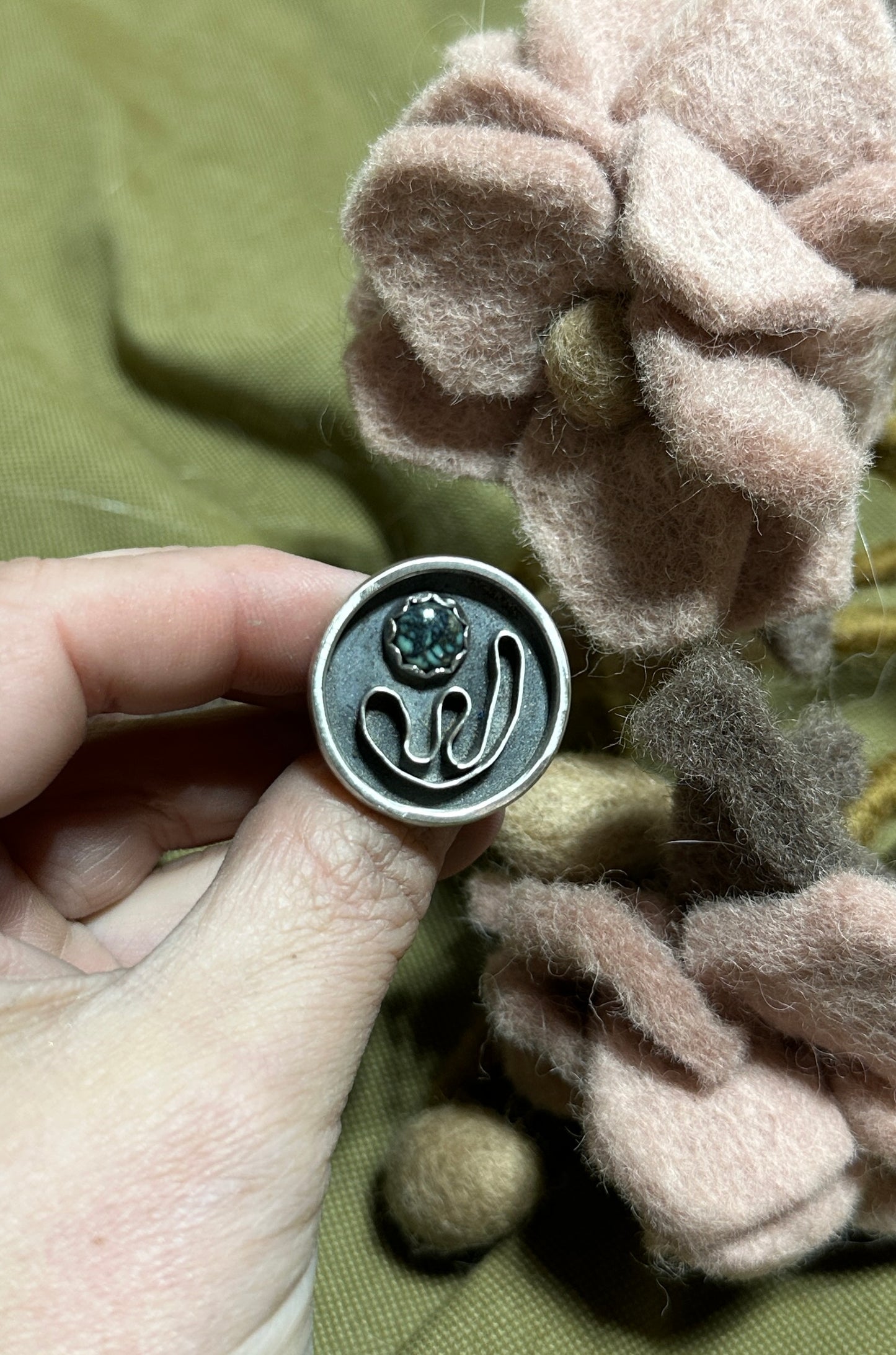 Cactus wave - current // flow ring size 9.5