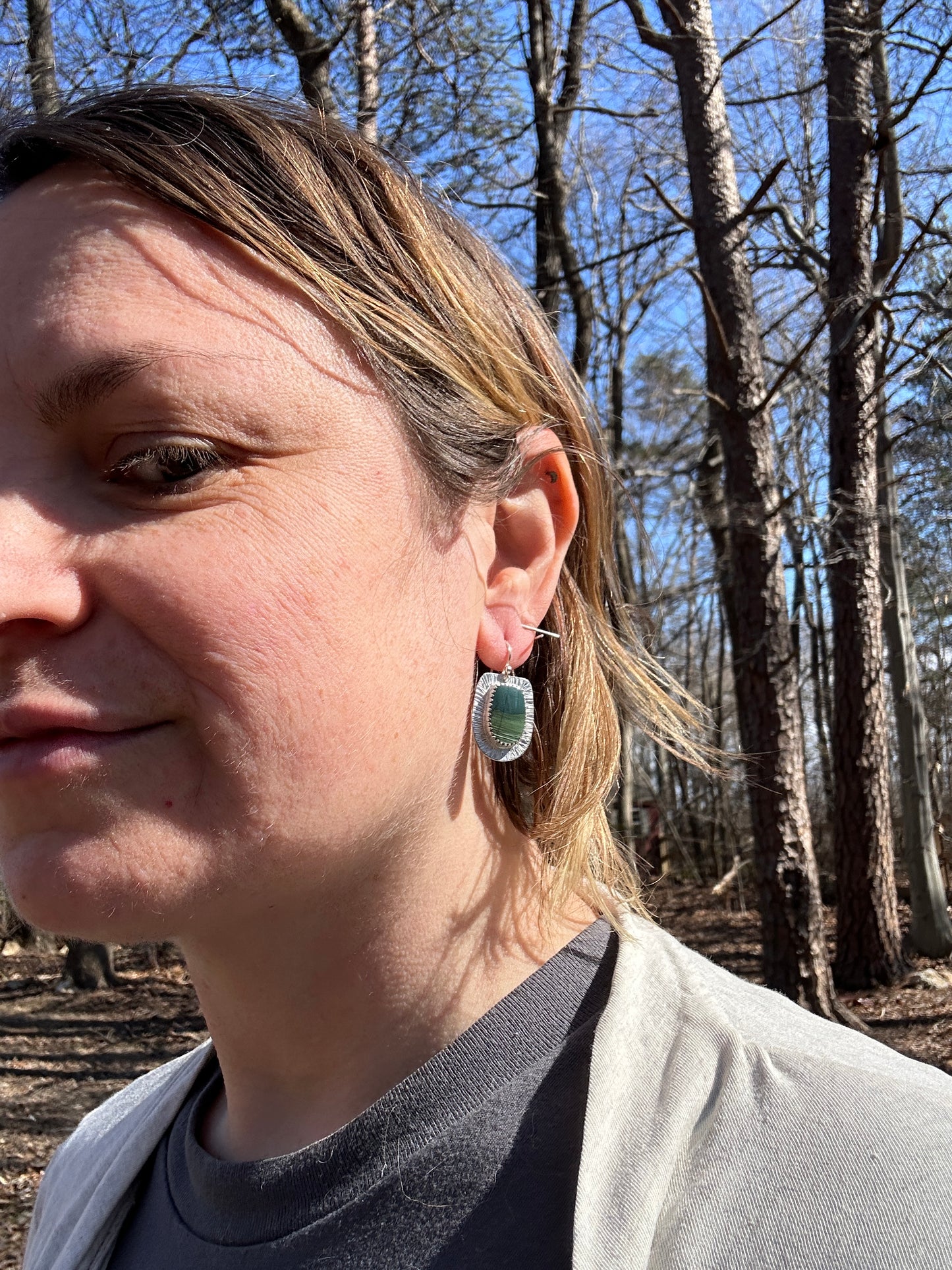 Gary Green / Larsonite Jasper Earrings