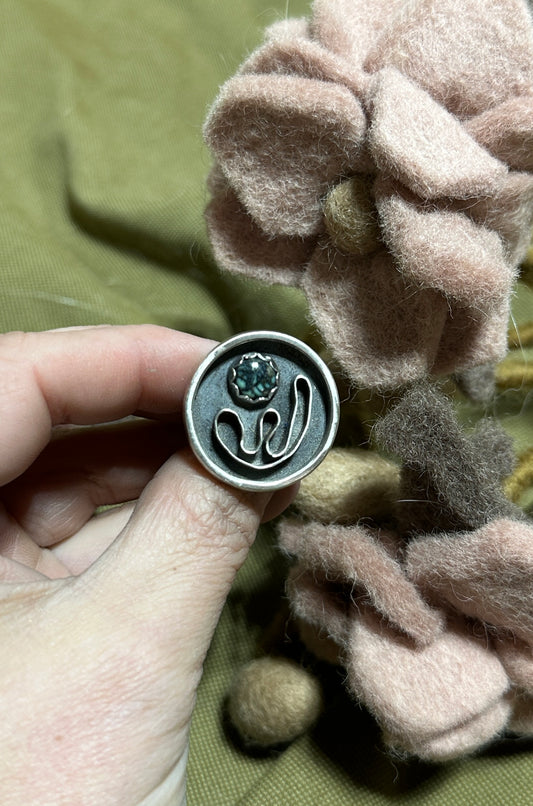 Cactus wave - current // flow ring size 9.5