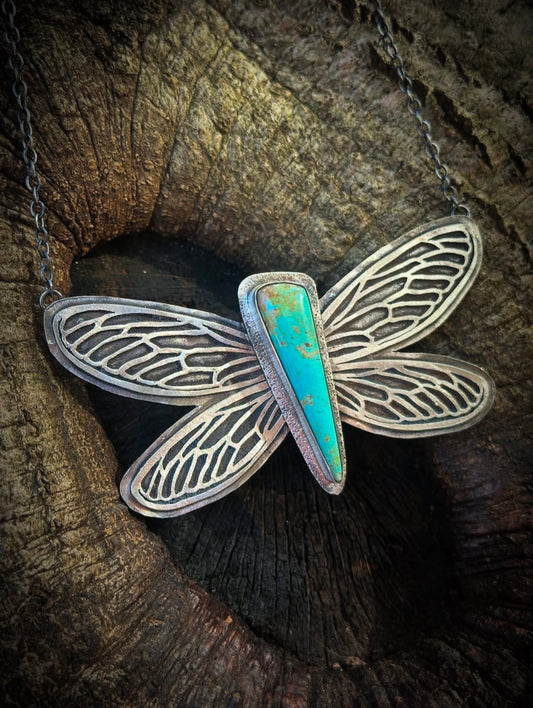 Turquioise winged necklace