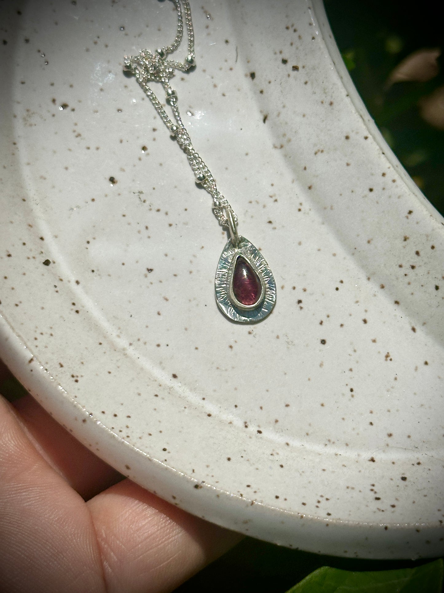Burst gemstone necklaces