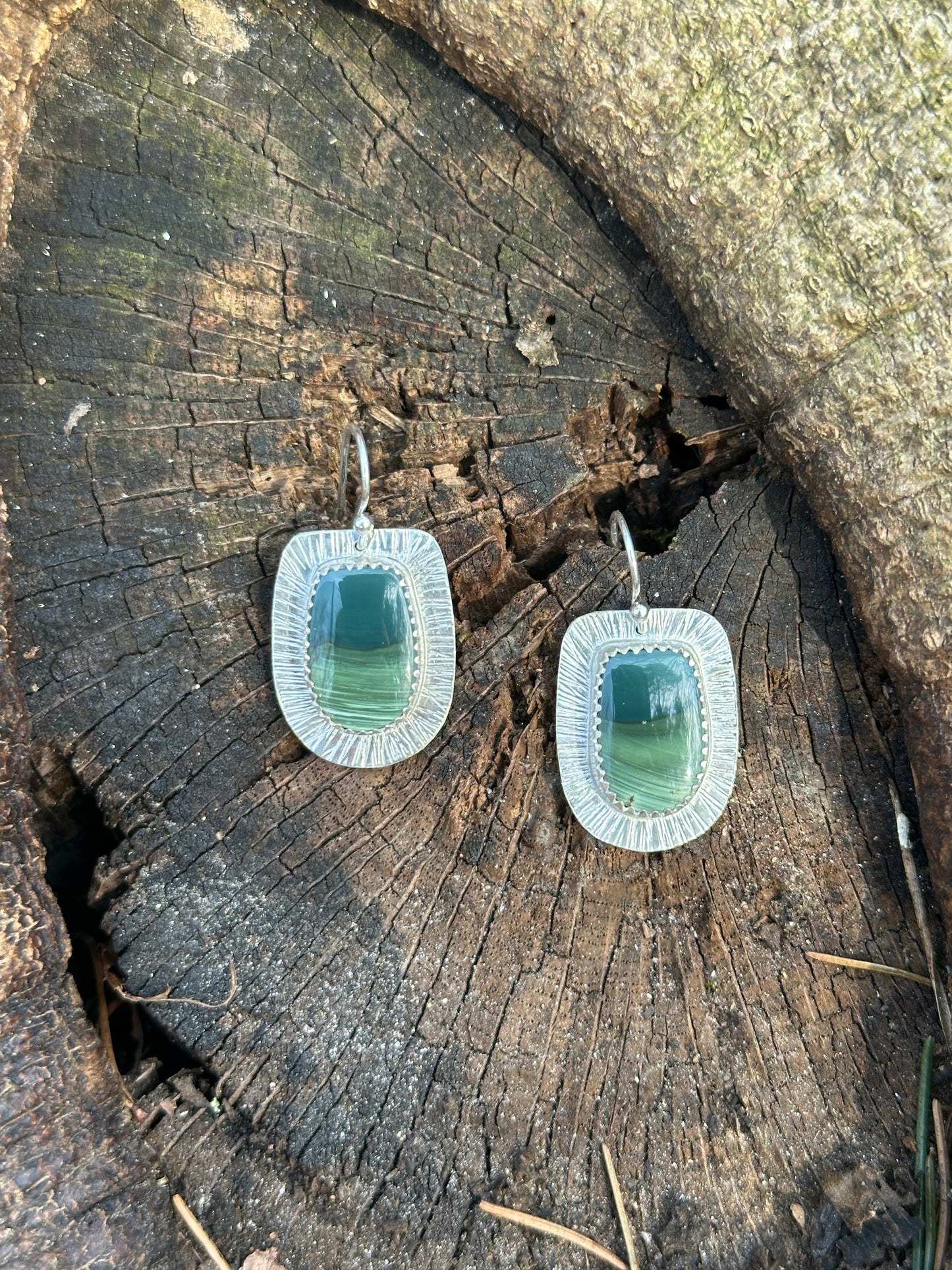 Gary Green / Larsonite Jasper Earrings