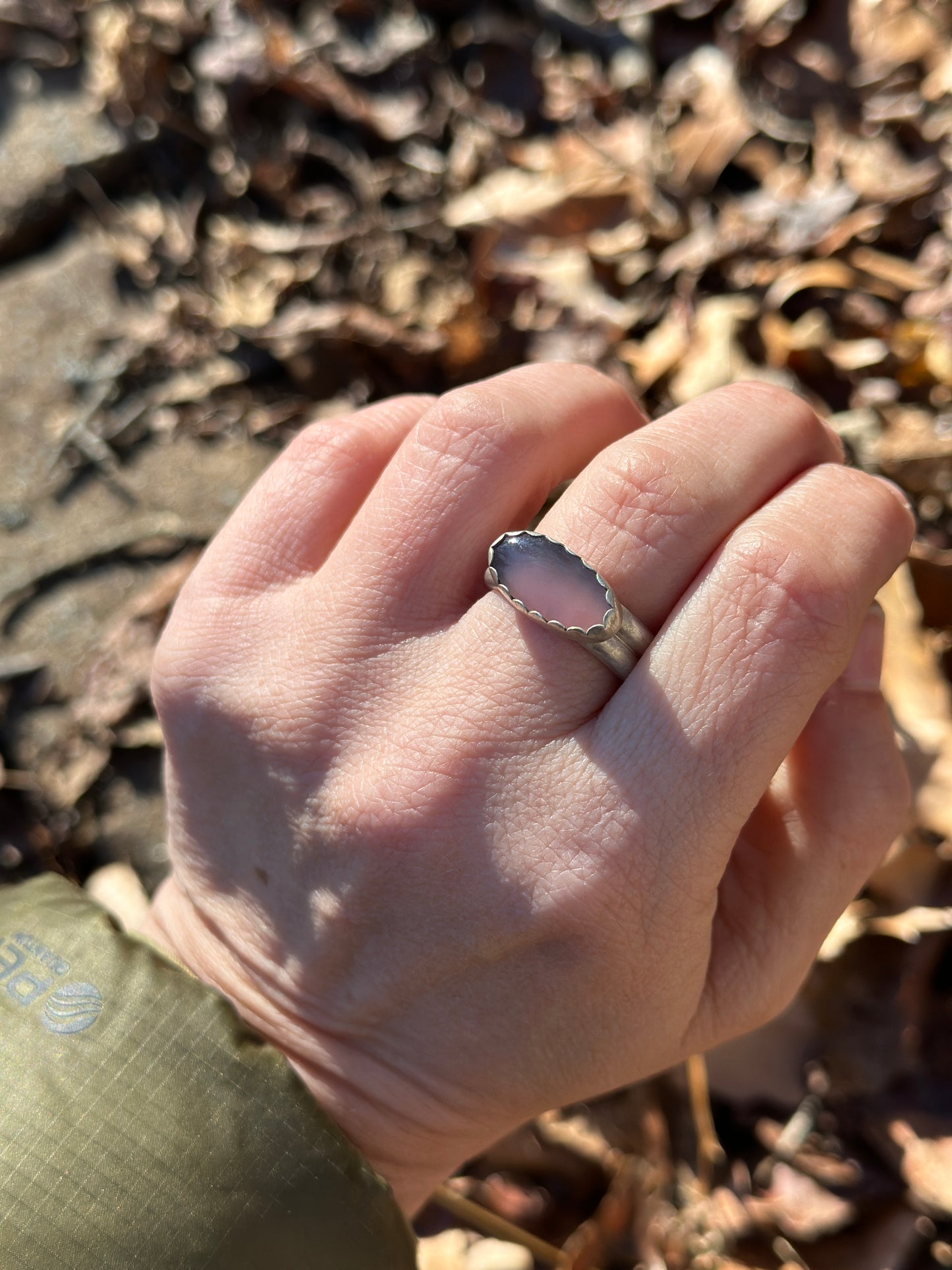 Holley Blue agate ring size 8.5