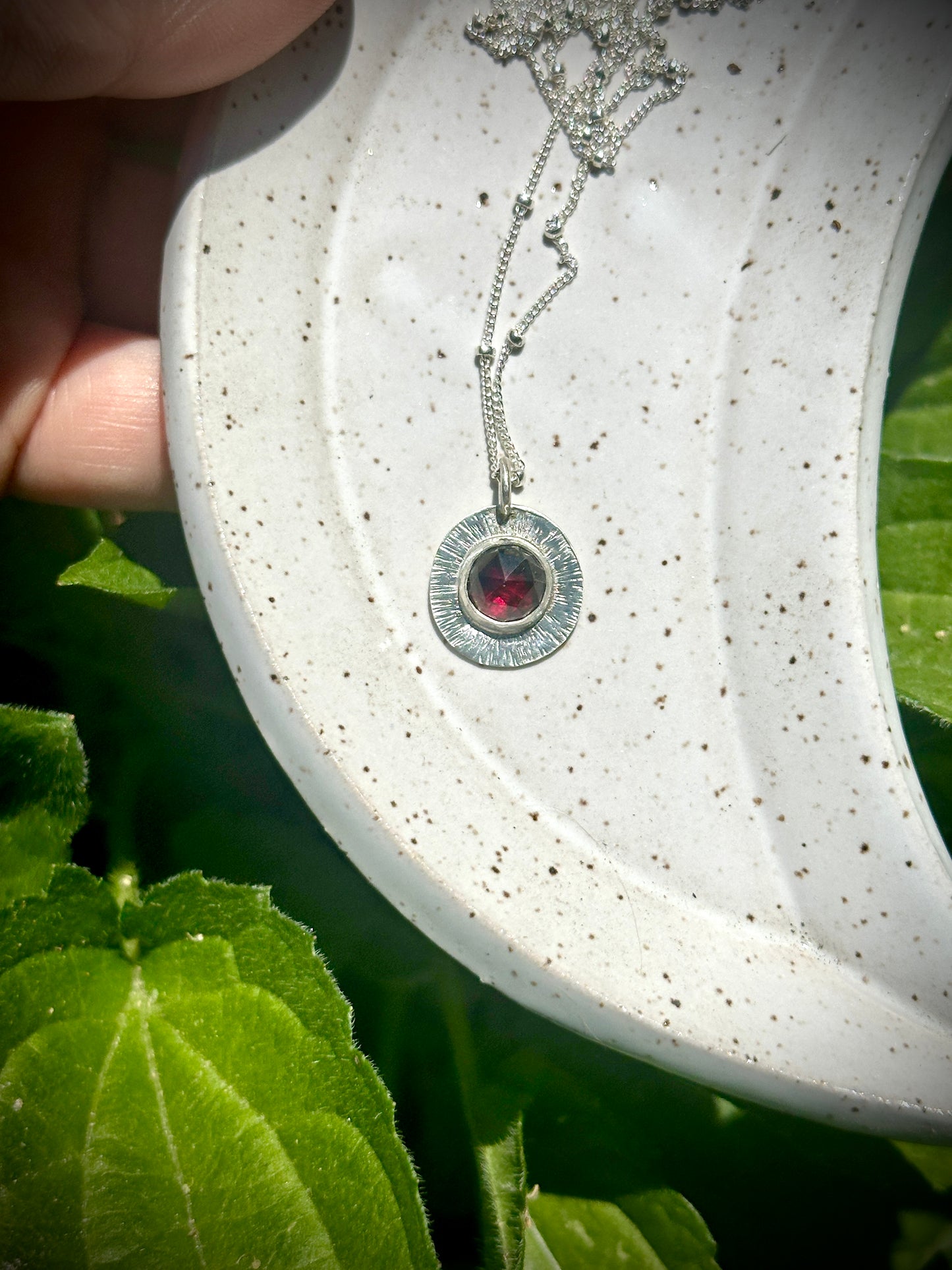 Burst gemstone necklaces