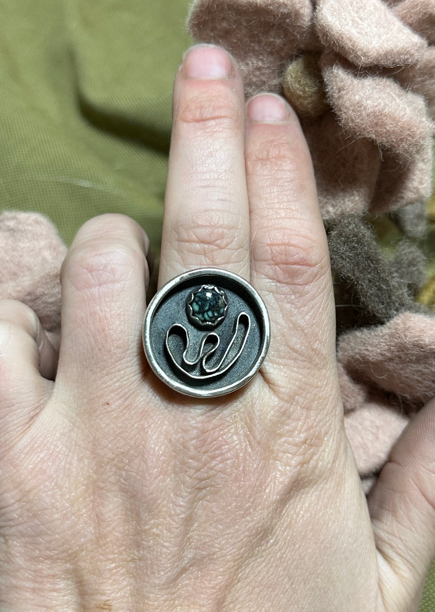 Cactus wave - current // flow ring size 9.5