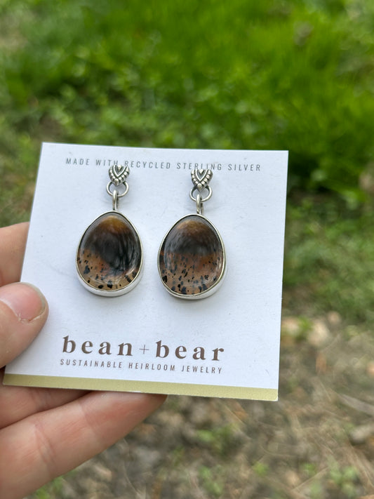 Montana agate drop dangle earrings