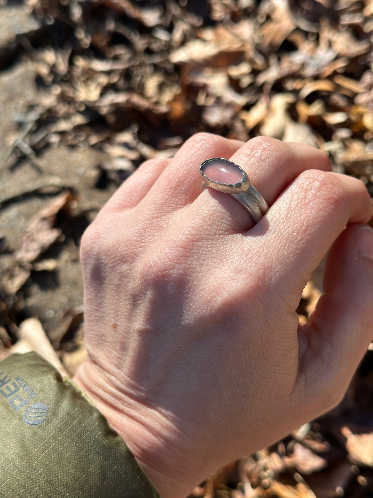 Holley Blue agate ring size 8.5