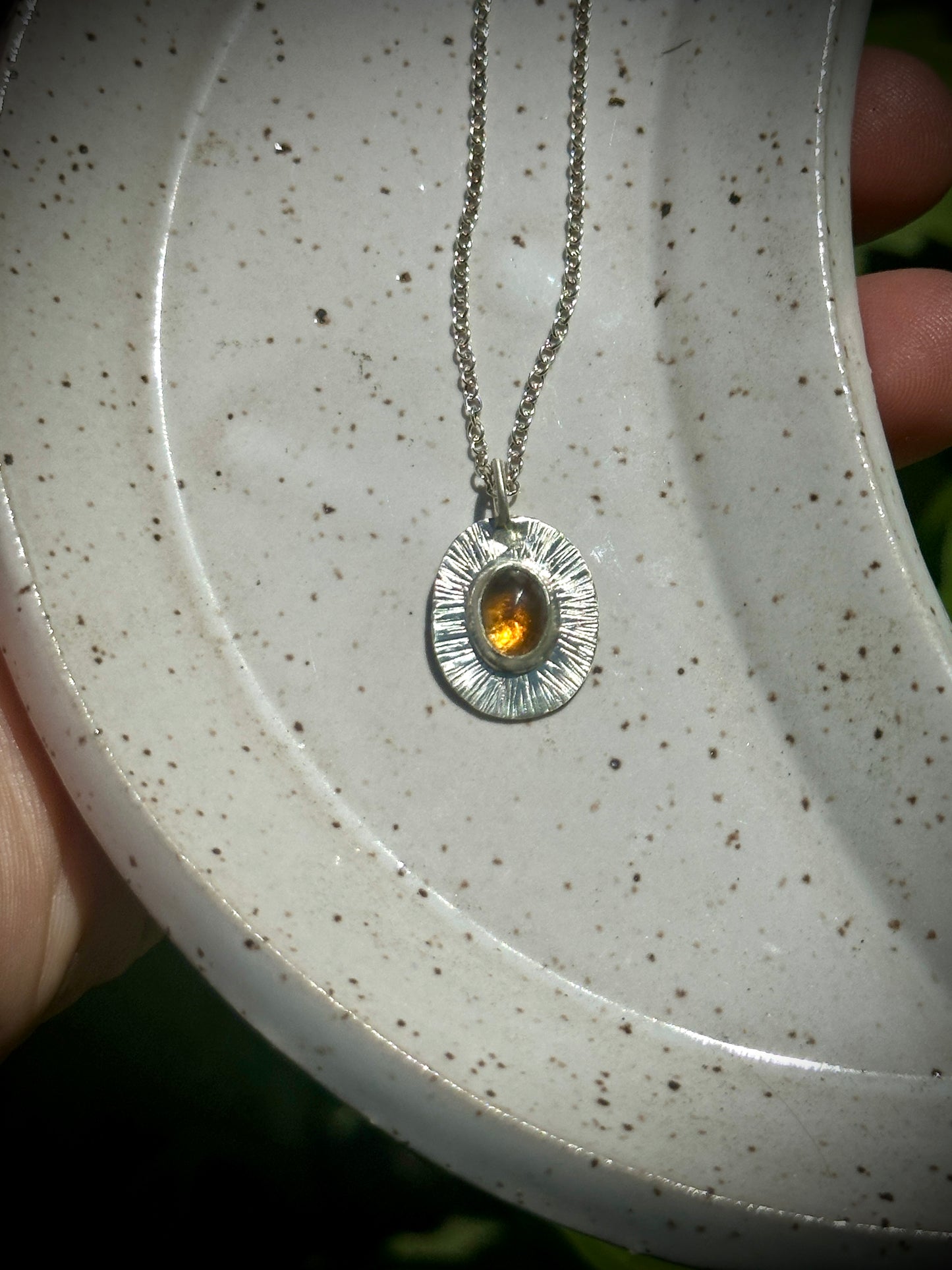 Burst gemstone necklaces