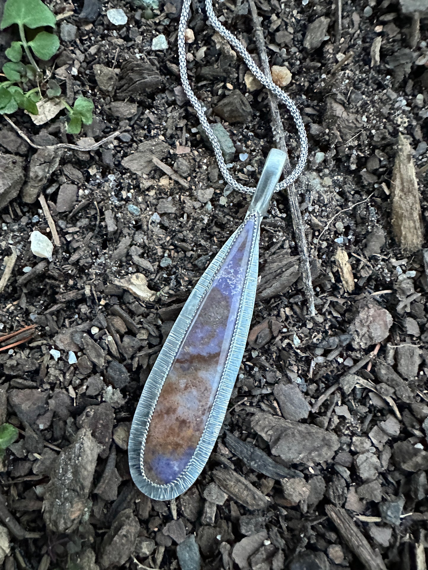 Burro creek long drop necklace