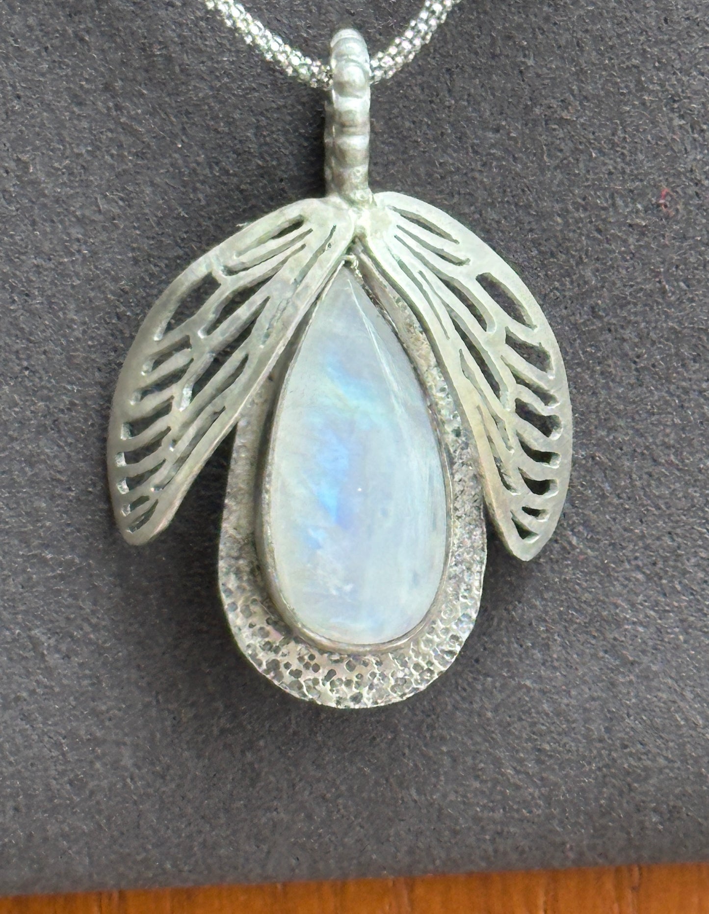 Moonstone Winged Necklace