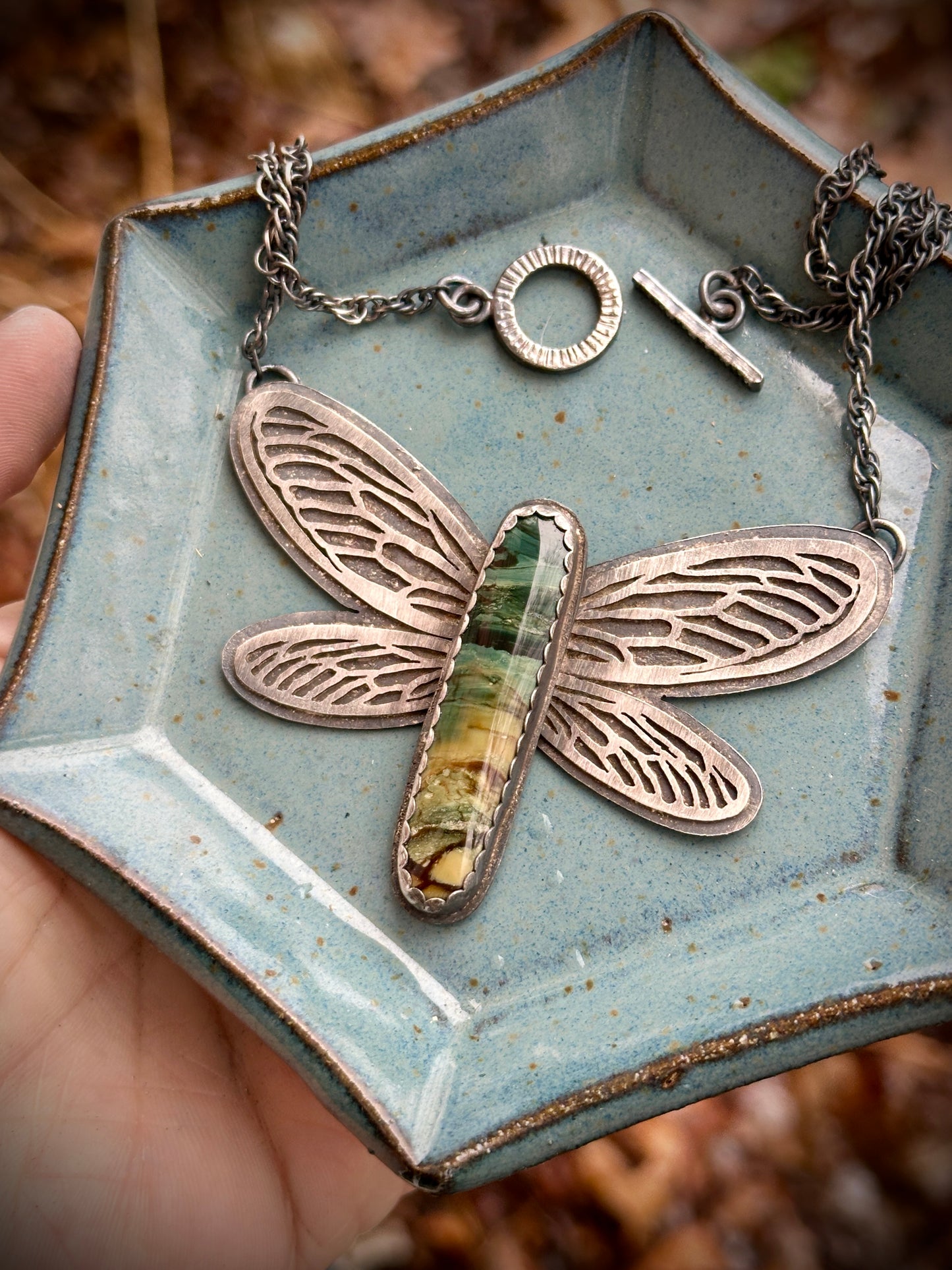Vistaite winged necklace