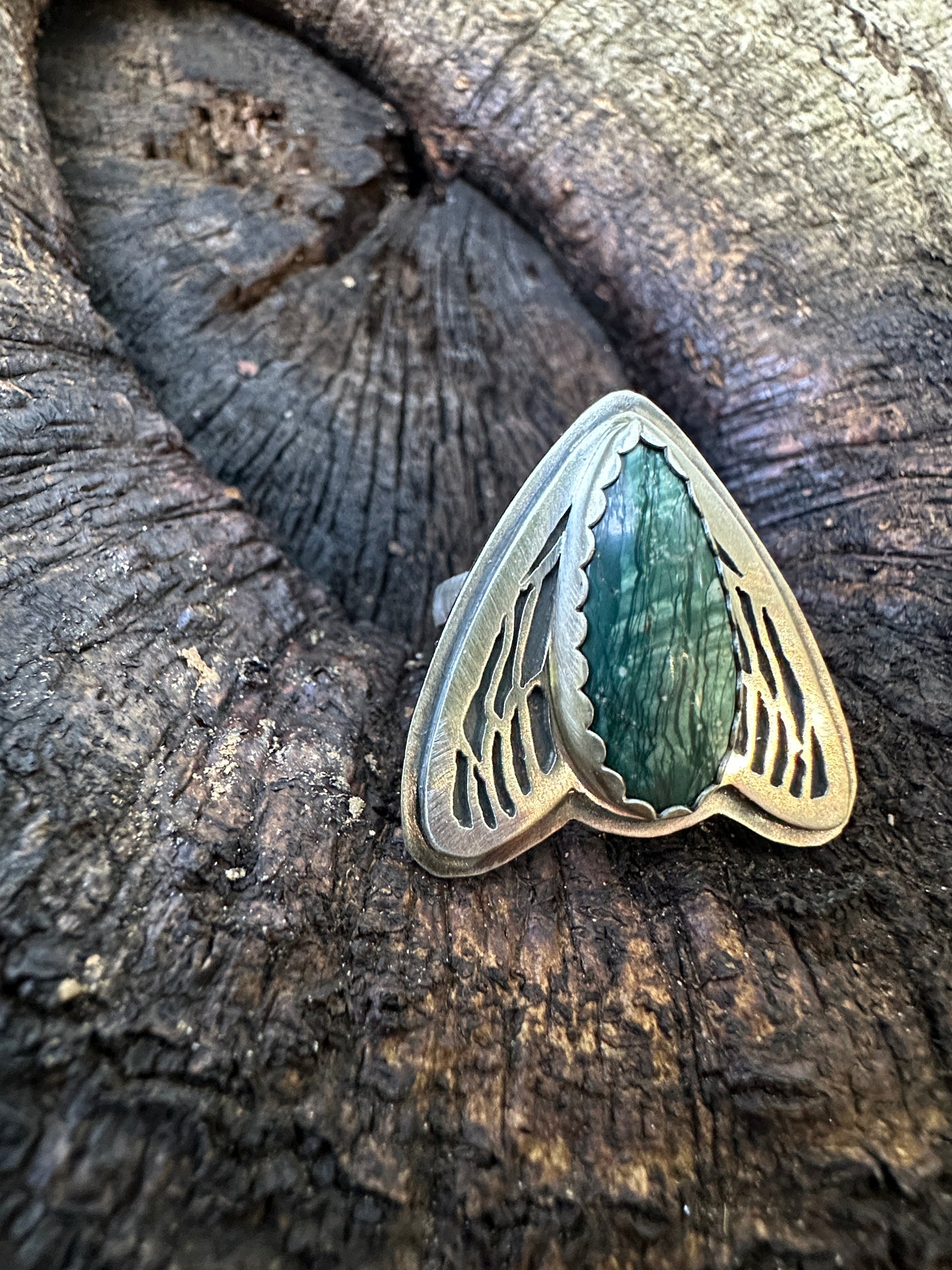 Winged Jasper Ring size 9.5