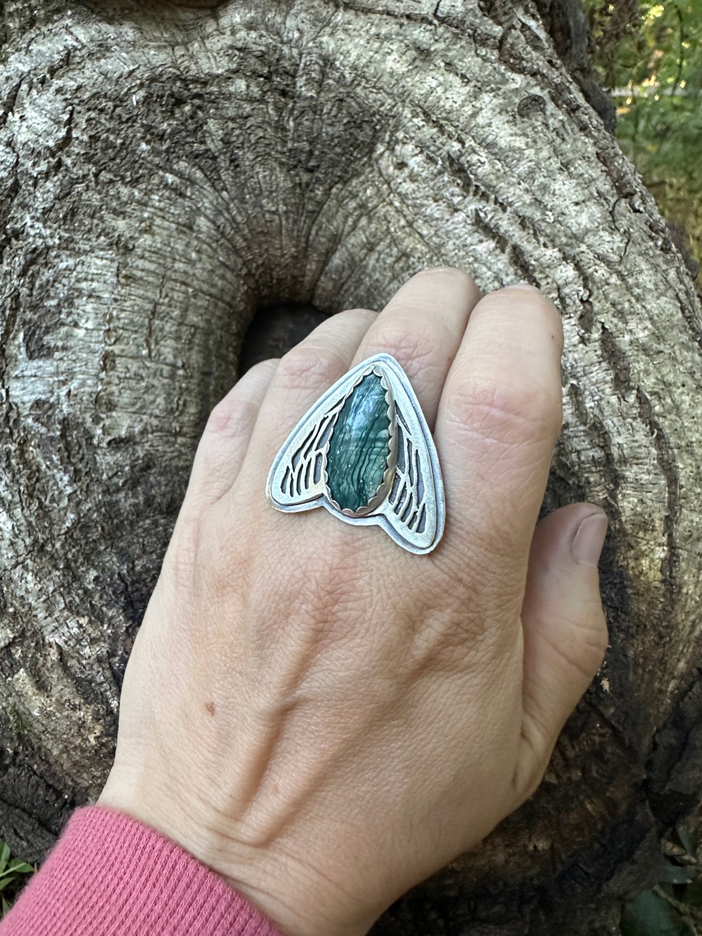 Winged Jasper Ring size 9.5