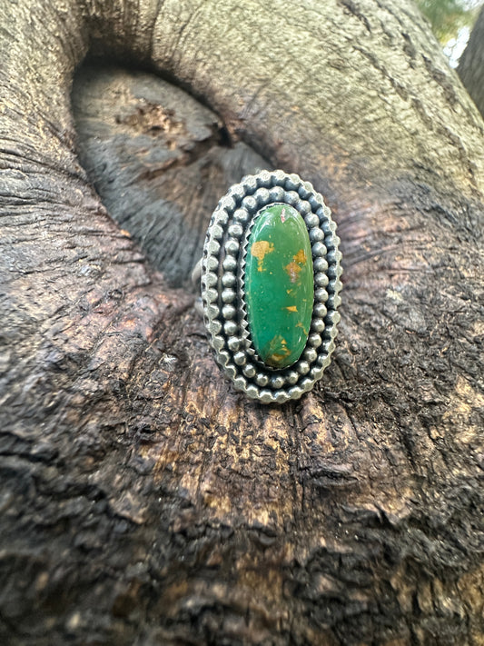 Manassa Turquoise oval Ring - Size 8