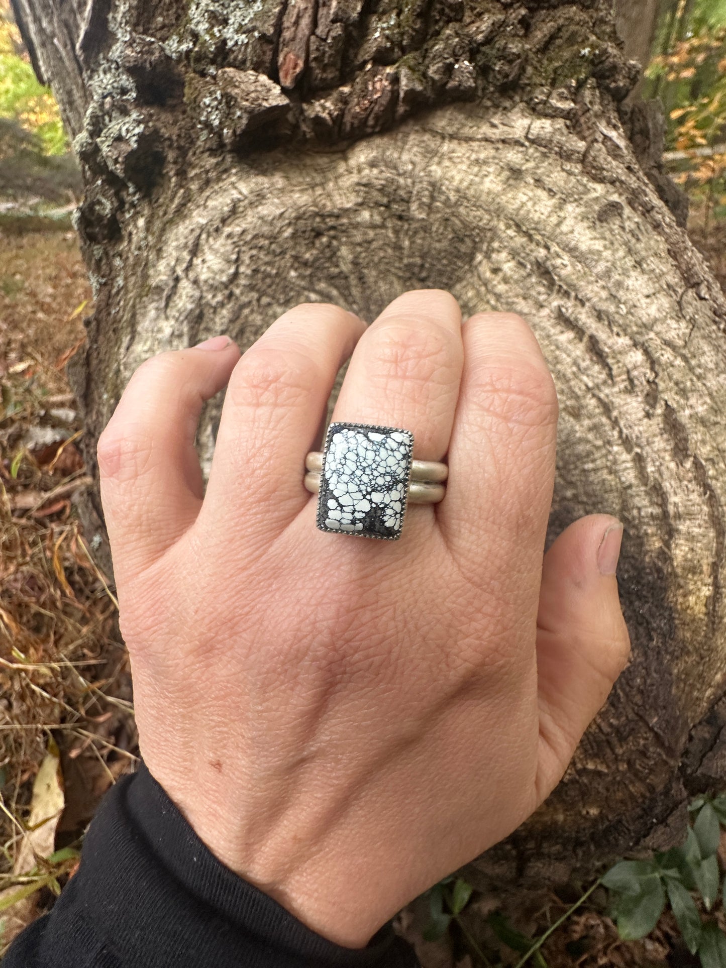 New lander variscite square ring size 10.5