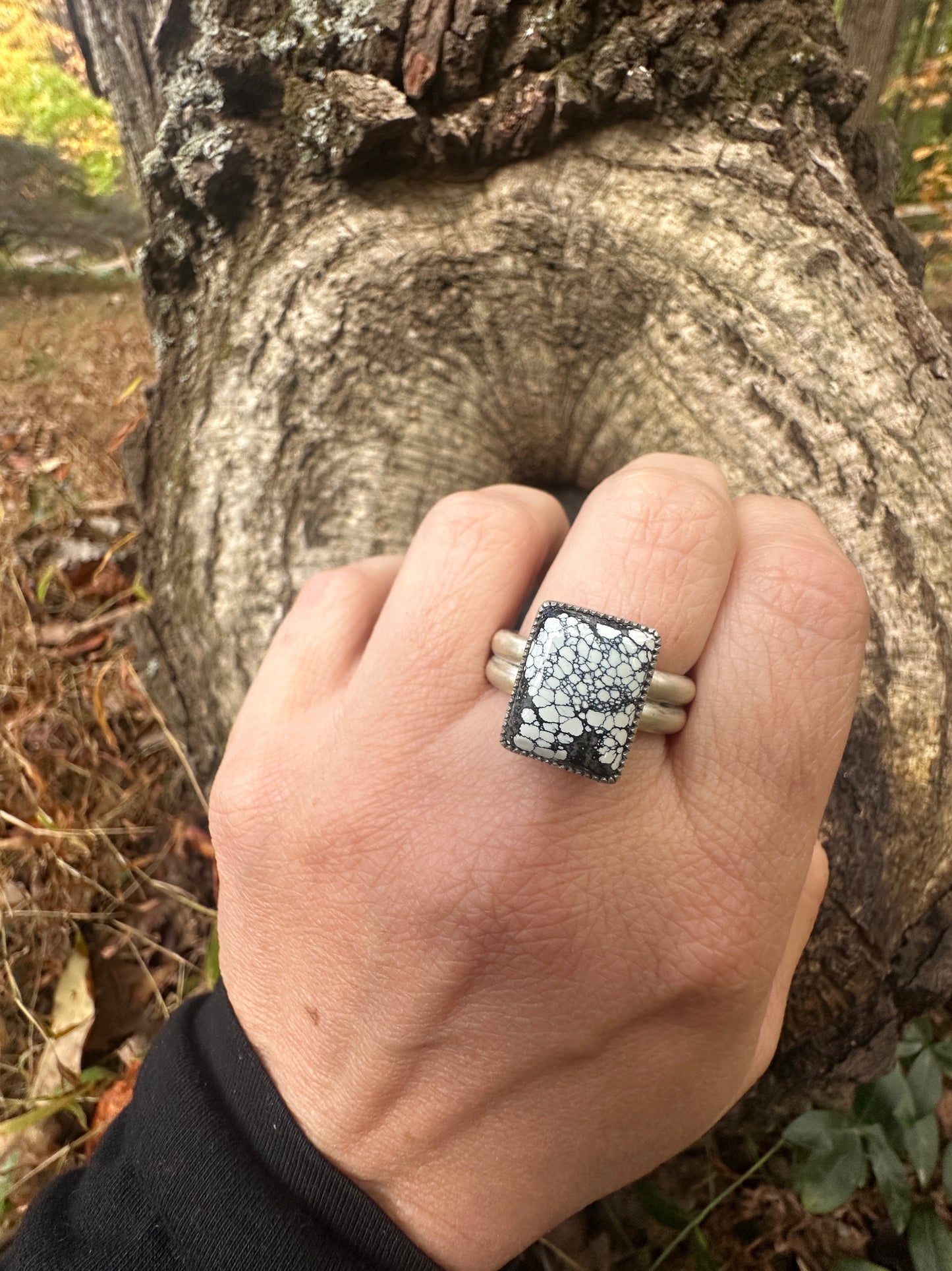 New lander variscite square ring size 10.5