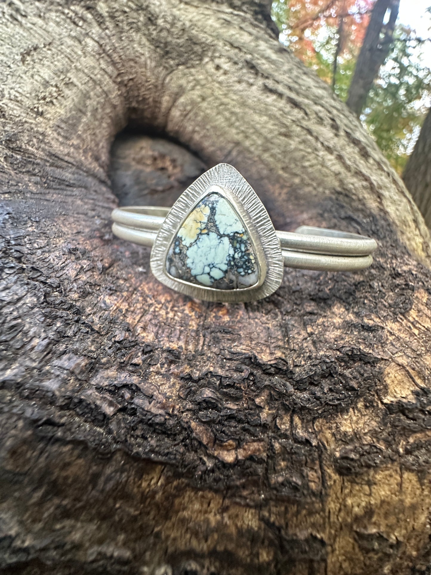 New Lander Variscite Triangle Cuff