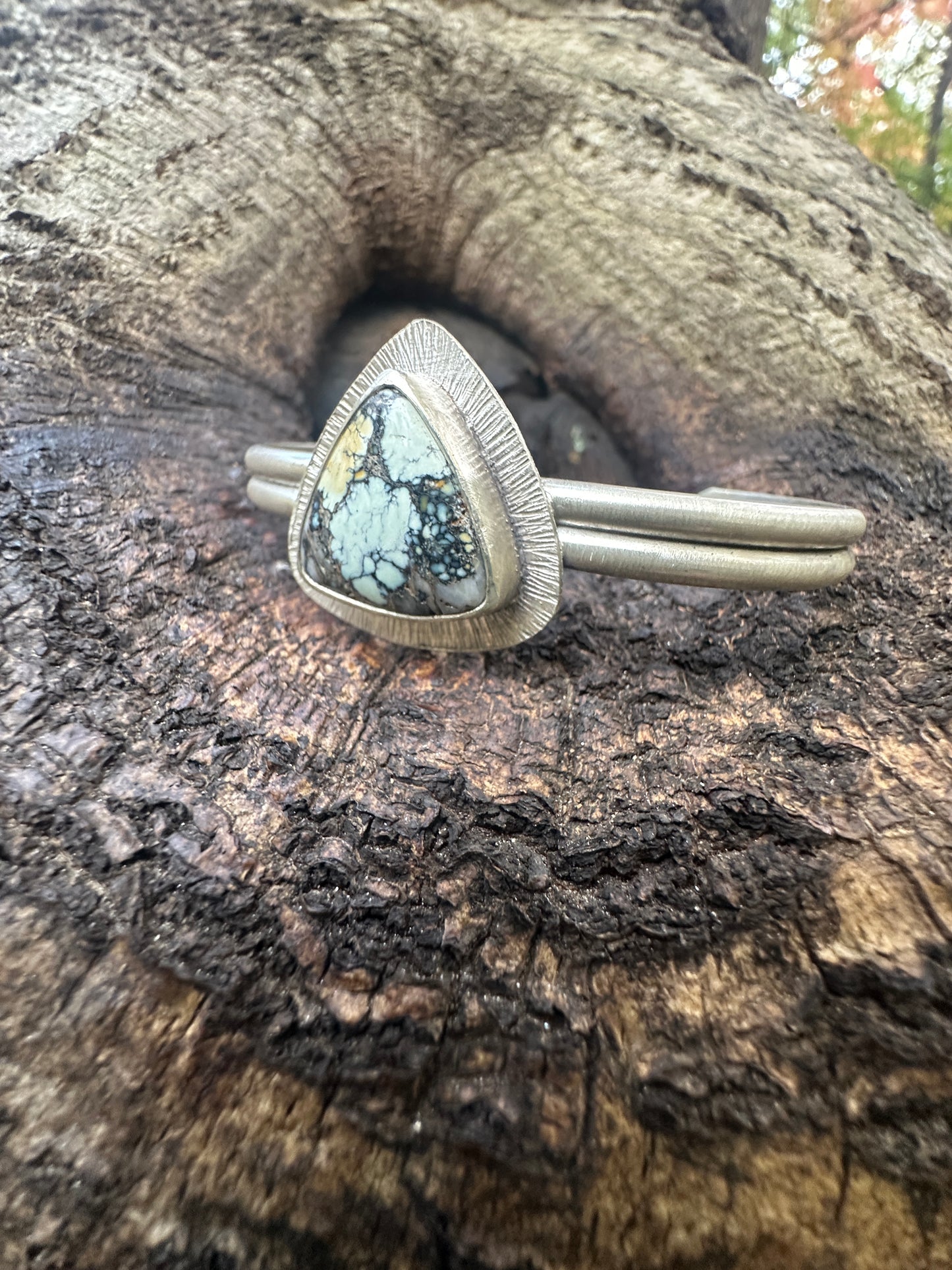 New Lander Variscite Triangle Cuff