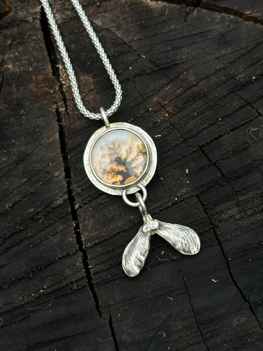 Dendritic Samara Necklace