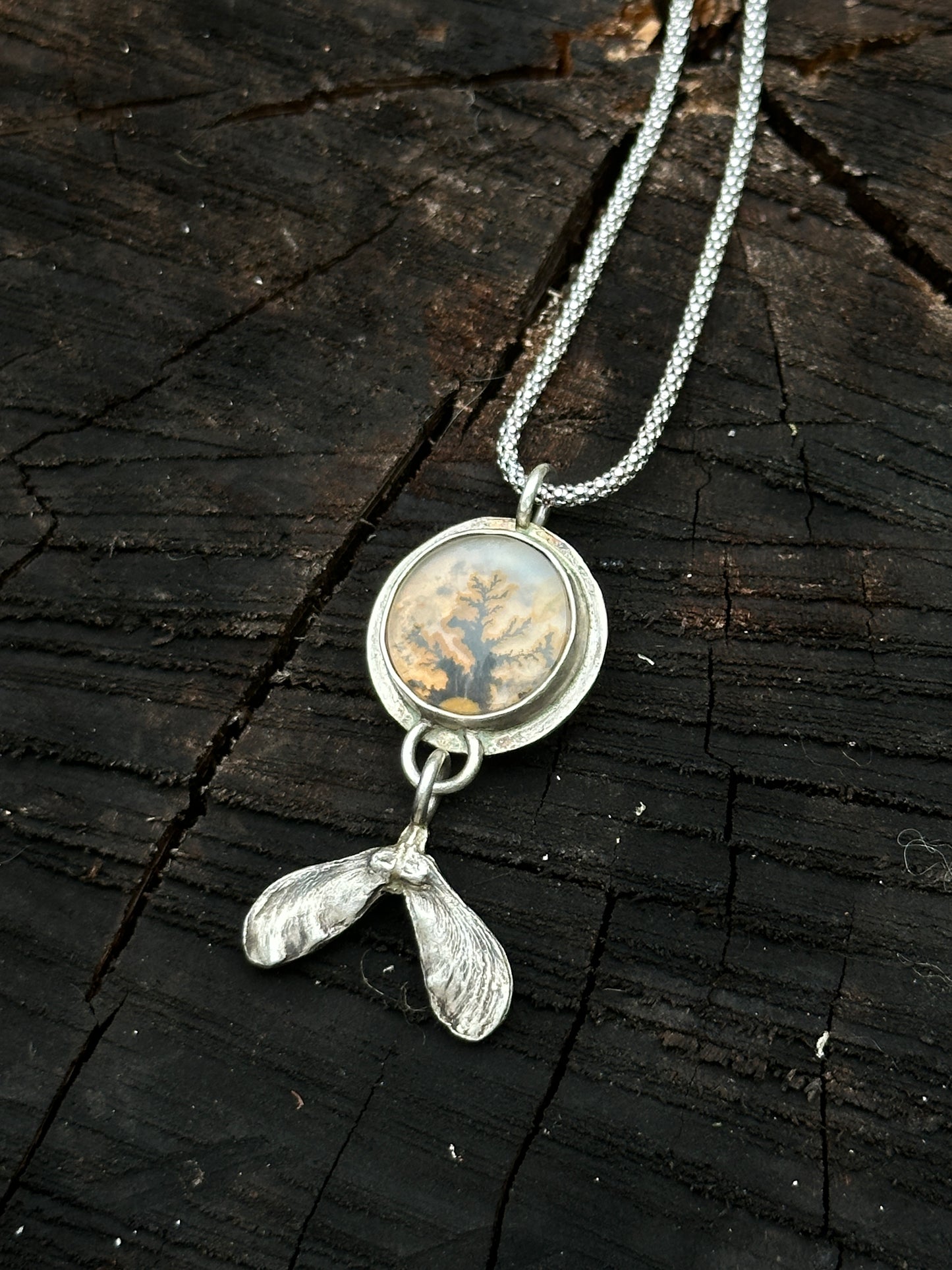 Dendritic Samara Necklace