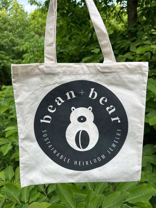Bean and Bear GOTS tote bag