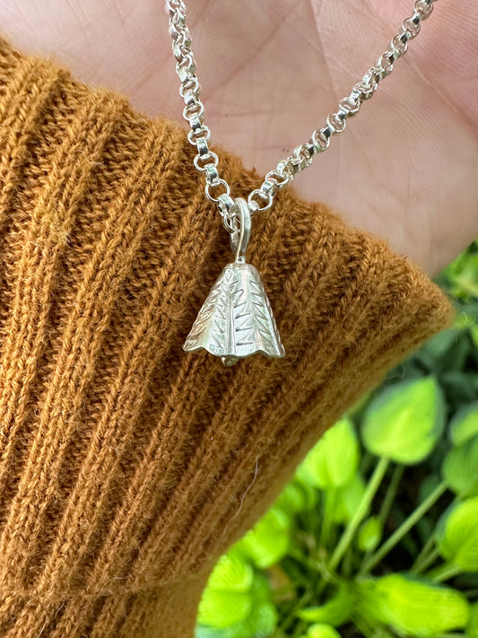 Leaf + Feather small Balance Bell