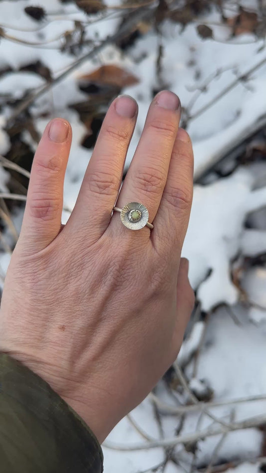 Burst Opal radiance ring